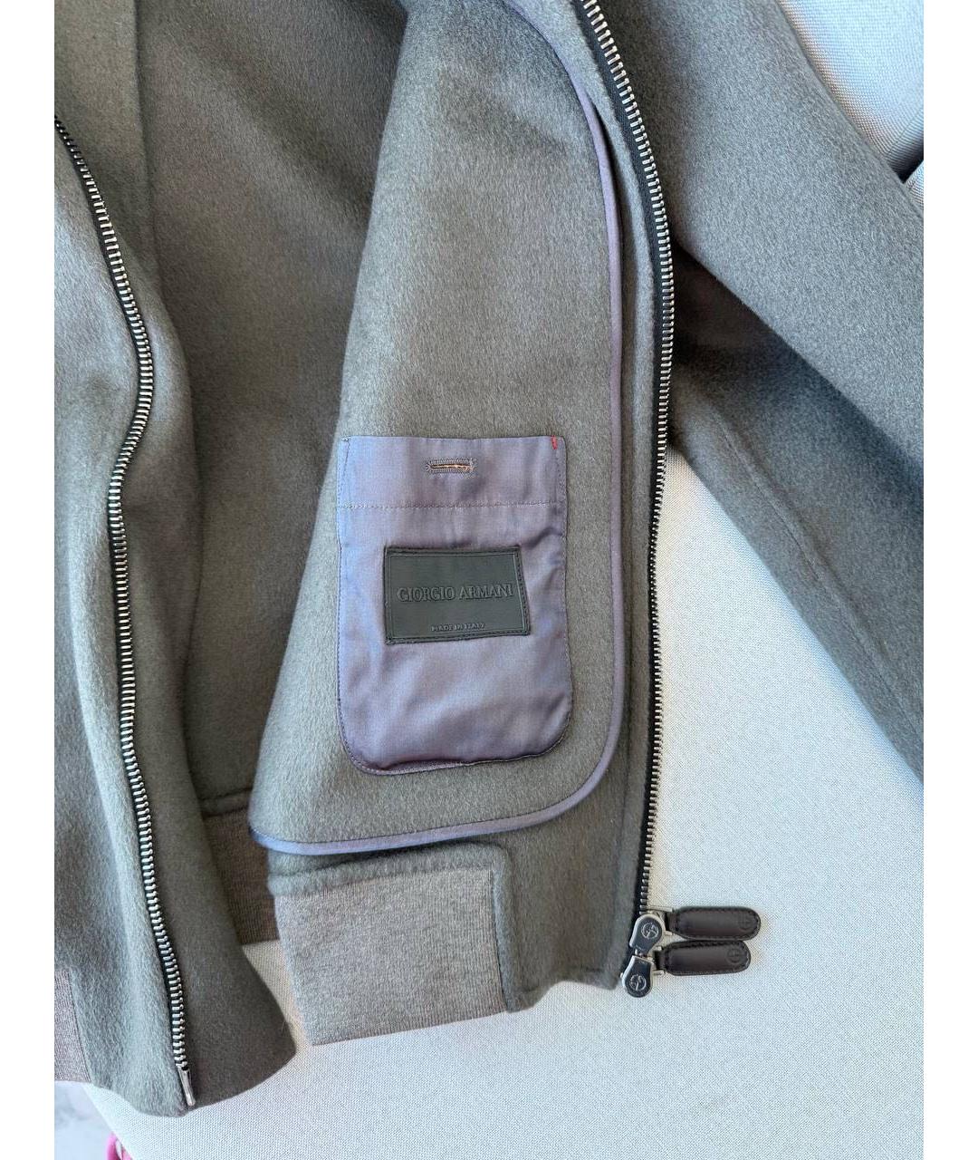 GIORGIO ARMANI Серая кашемировая куртка, фото 6
