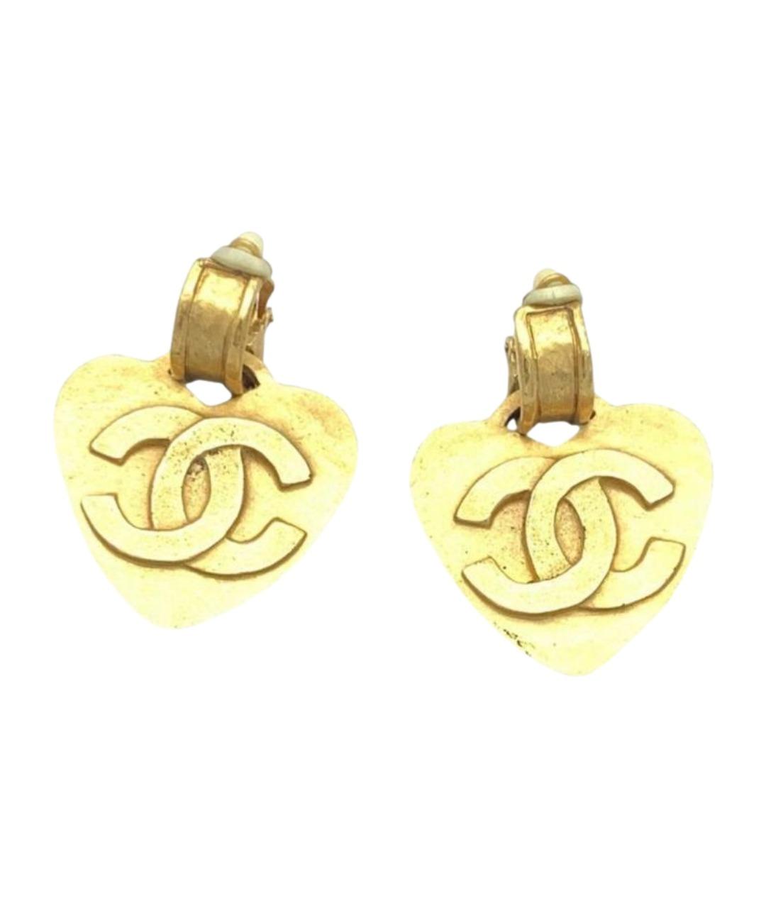 CHANEL Золотые серьги, фото 1