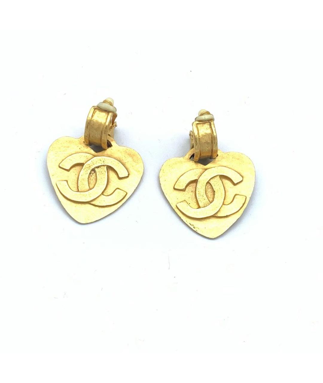 CHANEL Золотые серьги, фото 3