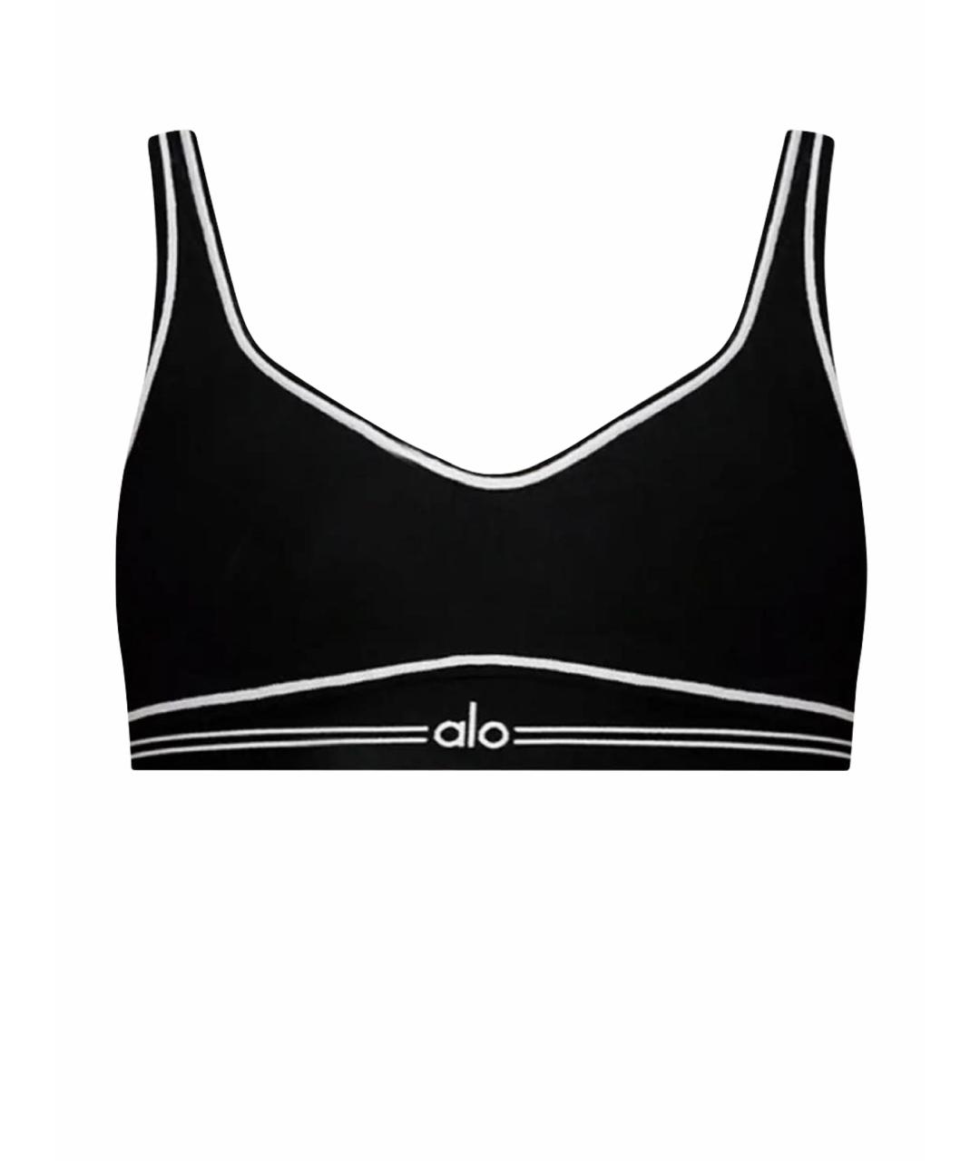 ALO YOGA Черная майка, фото 1