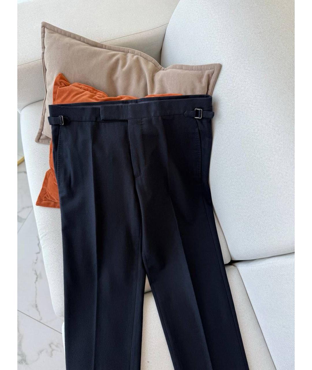 TOM FORD Черные шерстяные повседневные брюки, фото 7