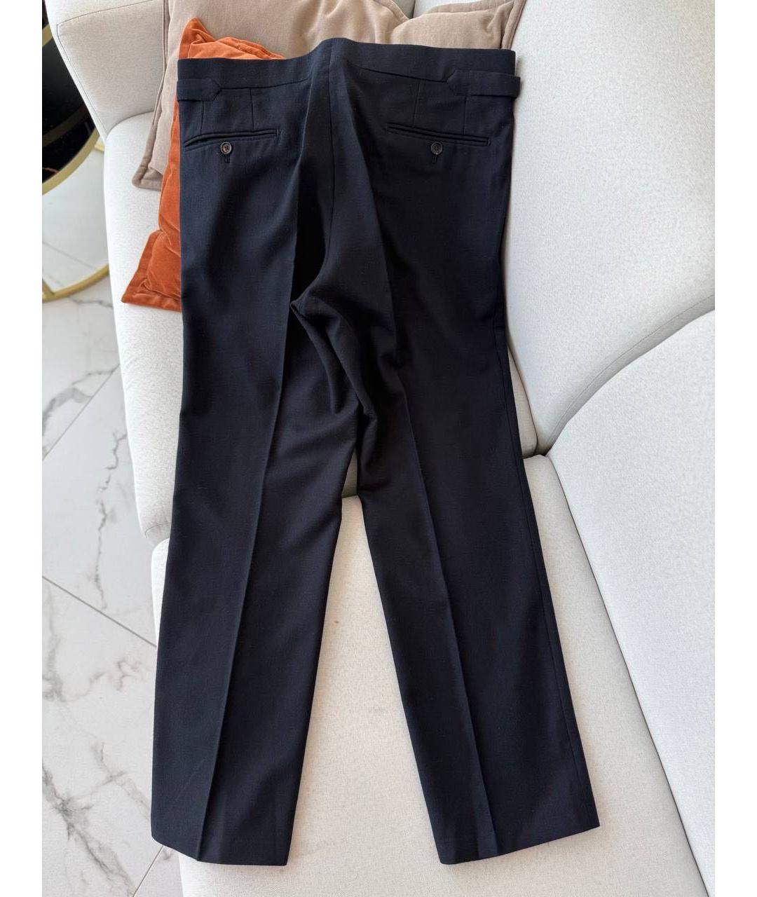 TOM FORD Черные шерстяные повседневные брюки, фото 2
