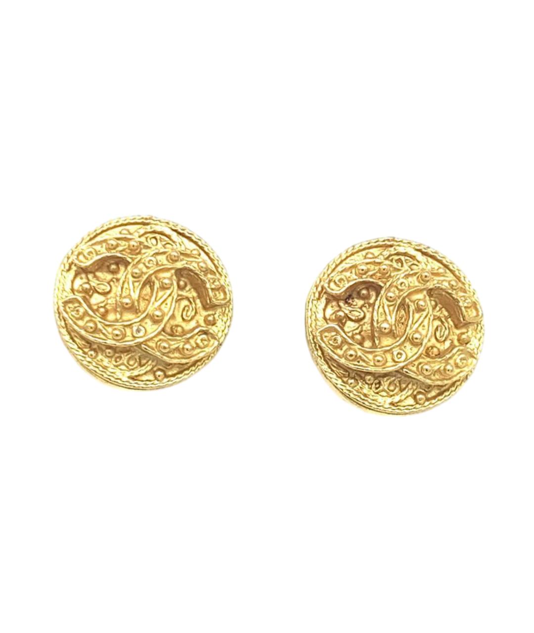 CHANEL Золотые серьги, фото 6
