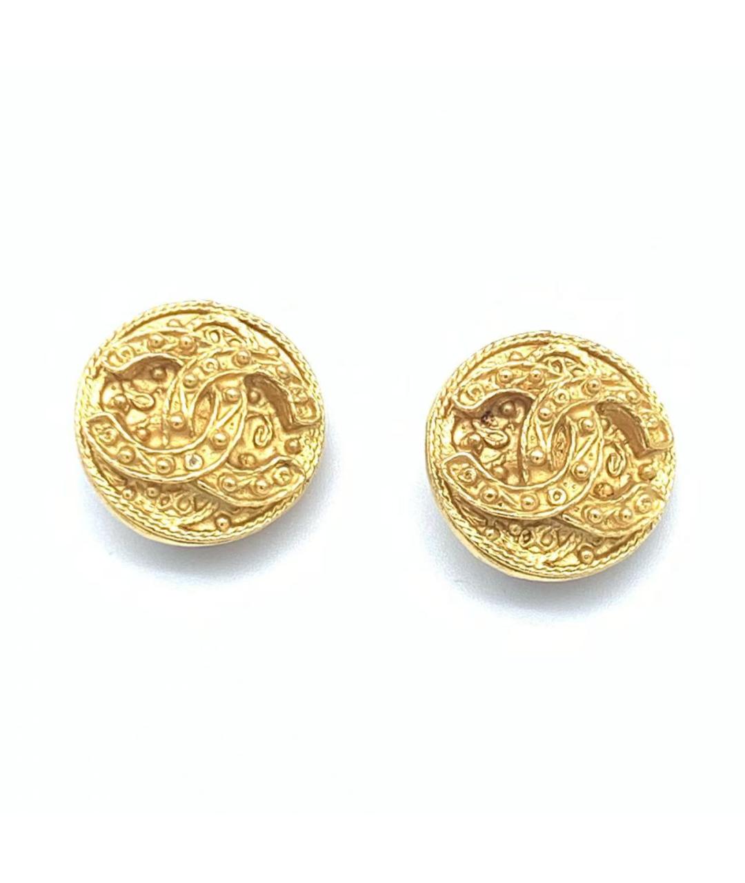 CHANEL Золотые серьги, фото 3
