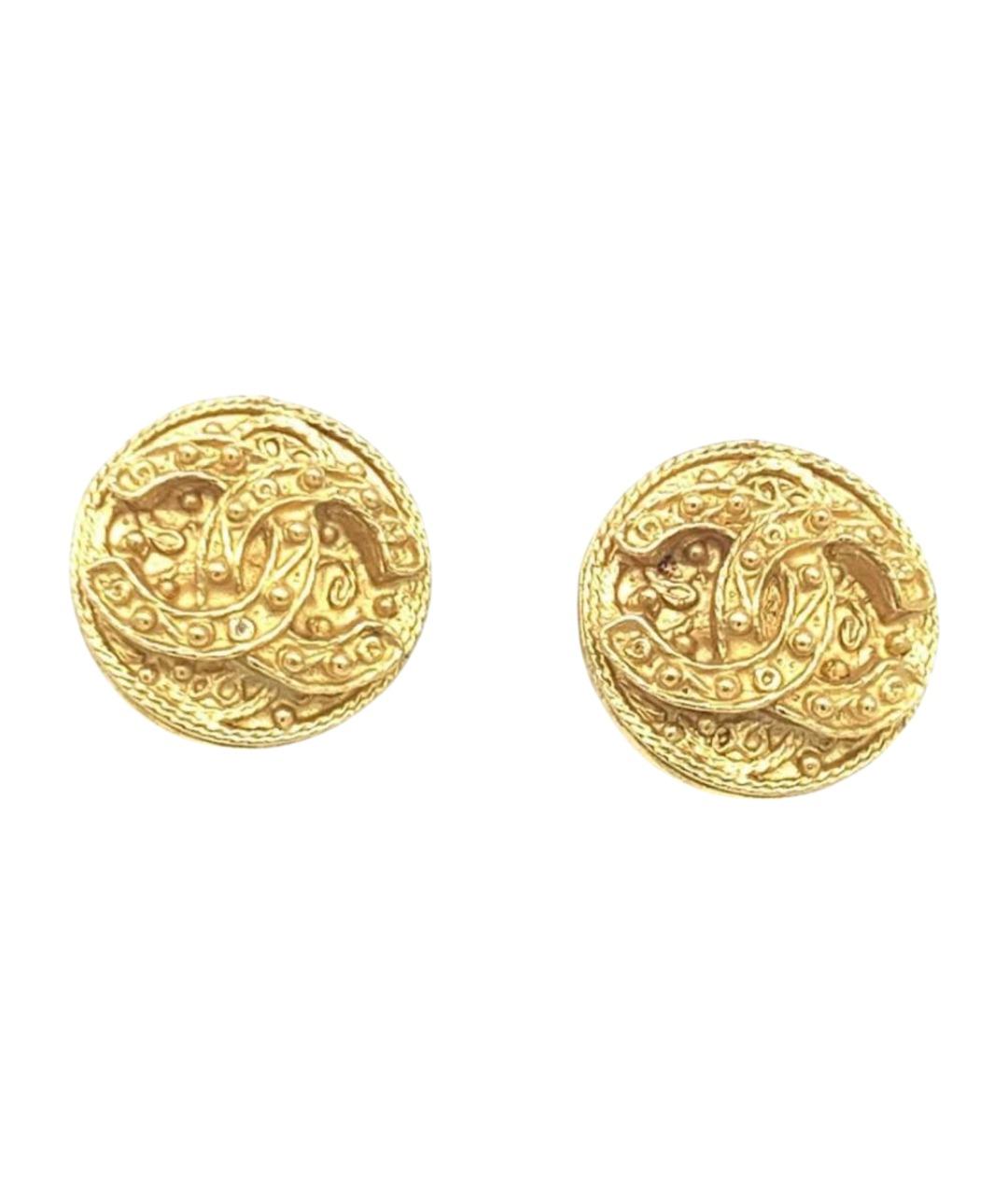 CHANEL Золотые серьги, фото 1