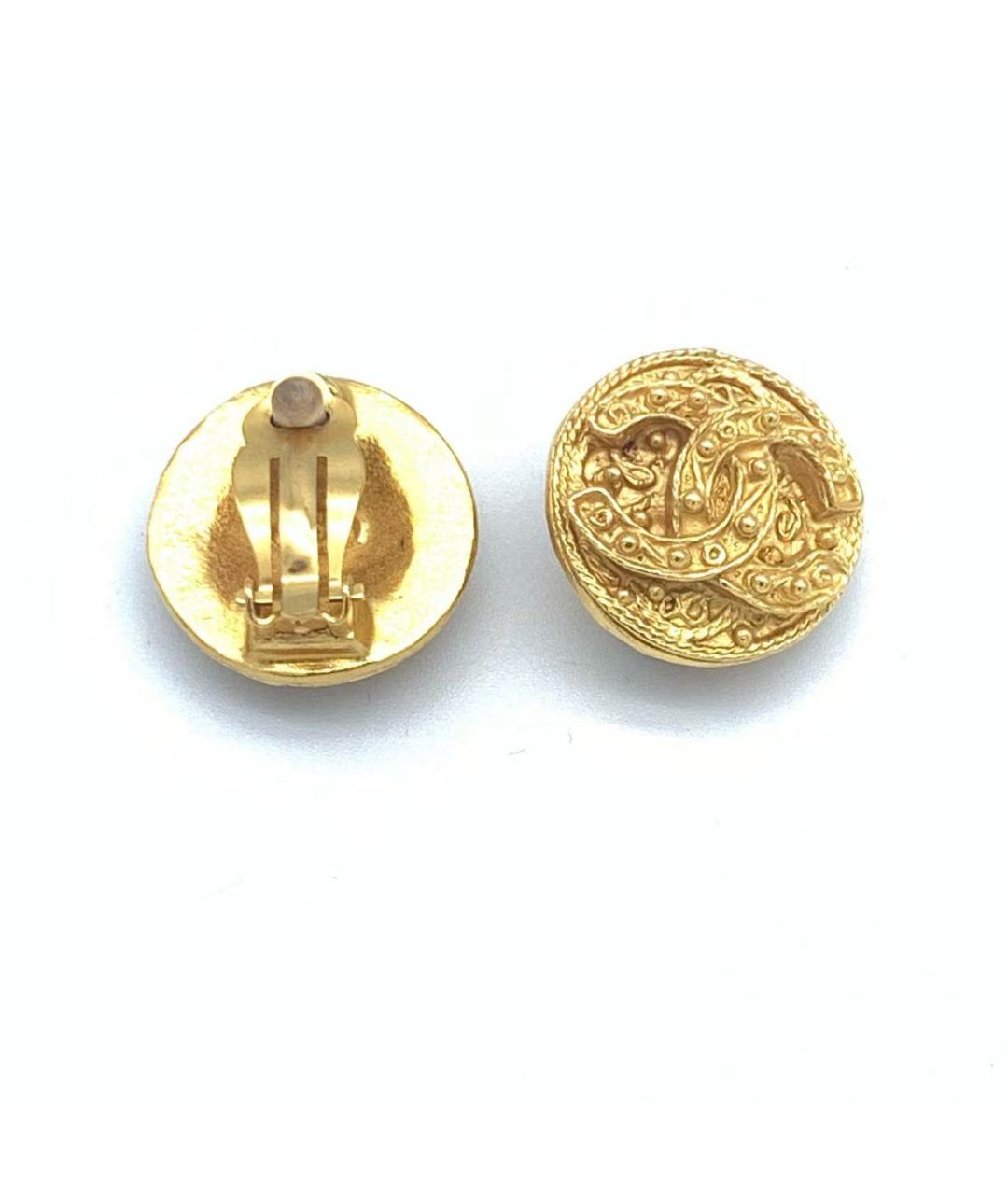 CHANEL Золотые серьги, фото 4