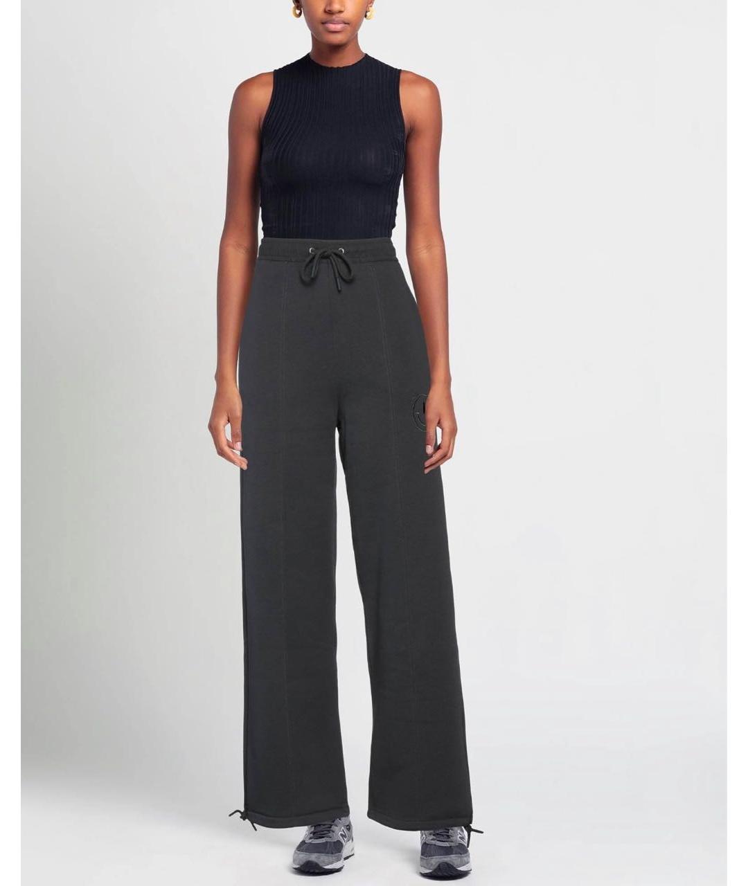 GANNI Черные хлопковые спортивные брюки и шорты, фото 2