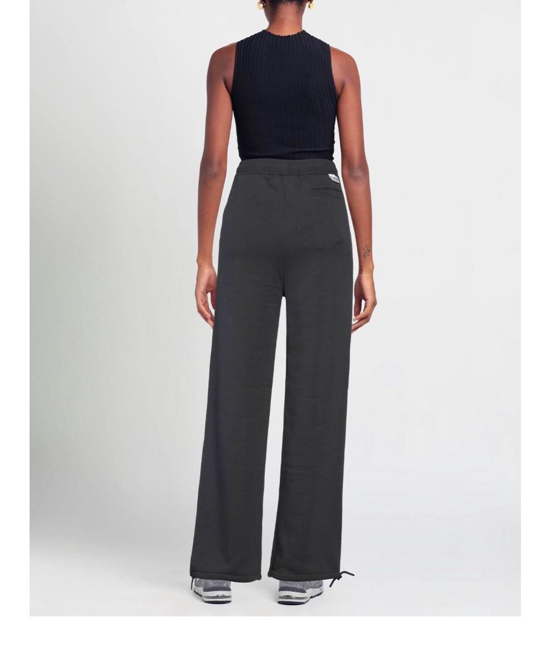 GANNI Черные хлопковые спортивные брюки и шорты, фото 3