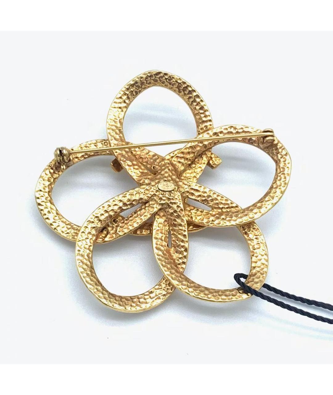 CHANEL Золотая металлическая булавка / брошь, фото 4