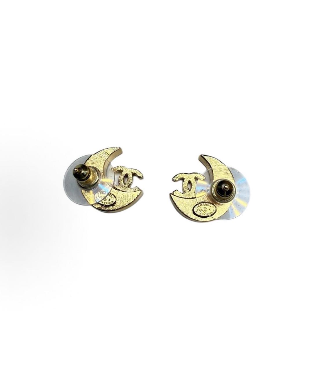 CHANEL Черные металлические серьги, фото 2