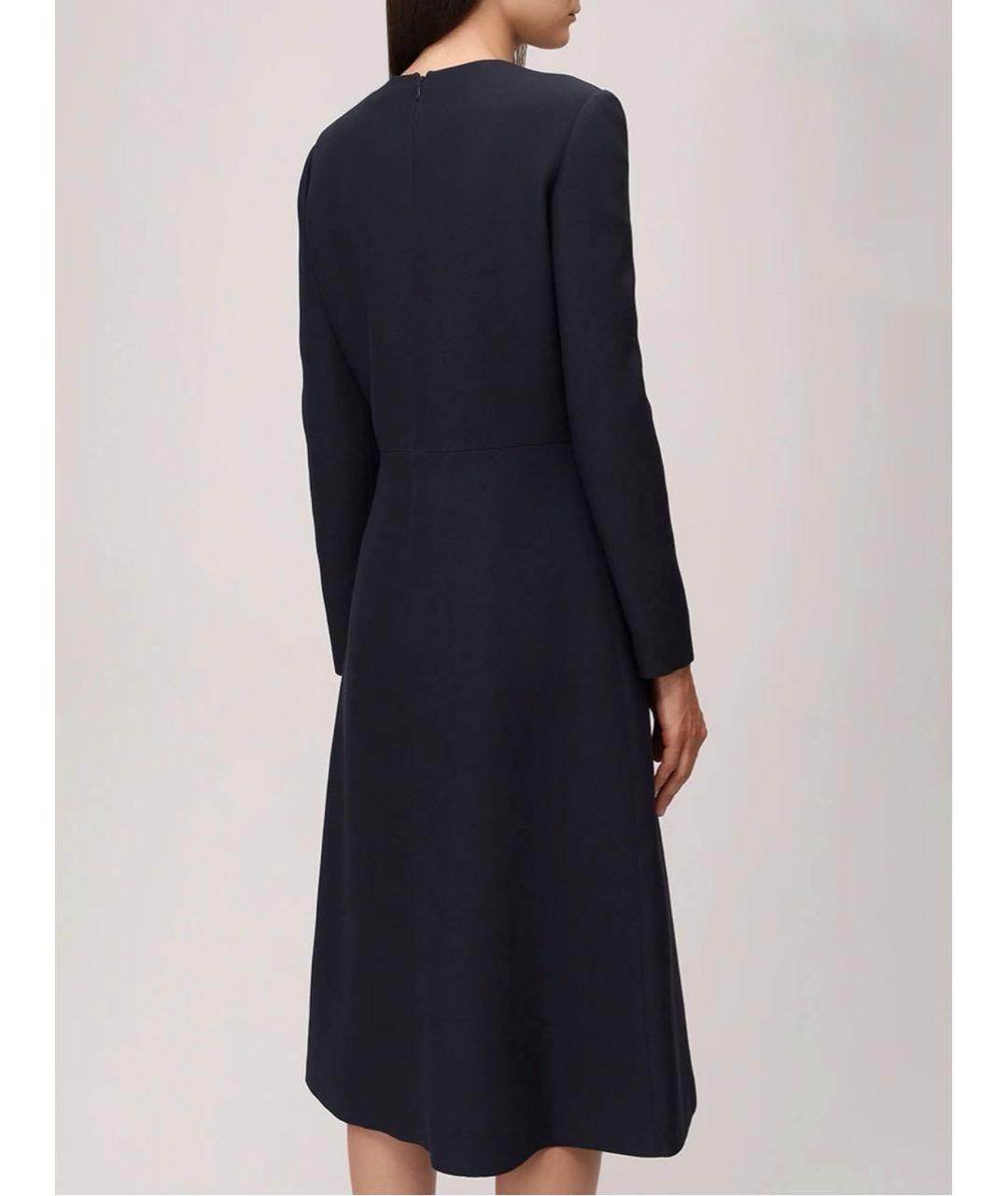 CHRISTIAN DIOR Черное шерстяное повседневное платье, фото 2