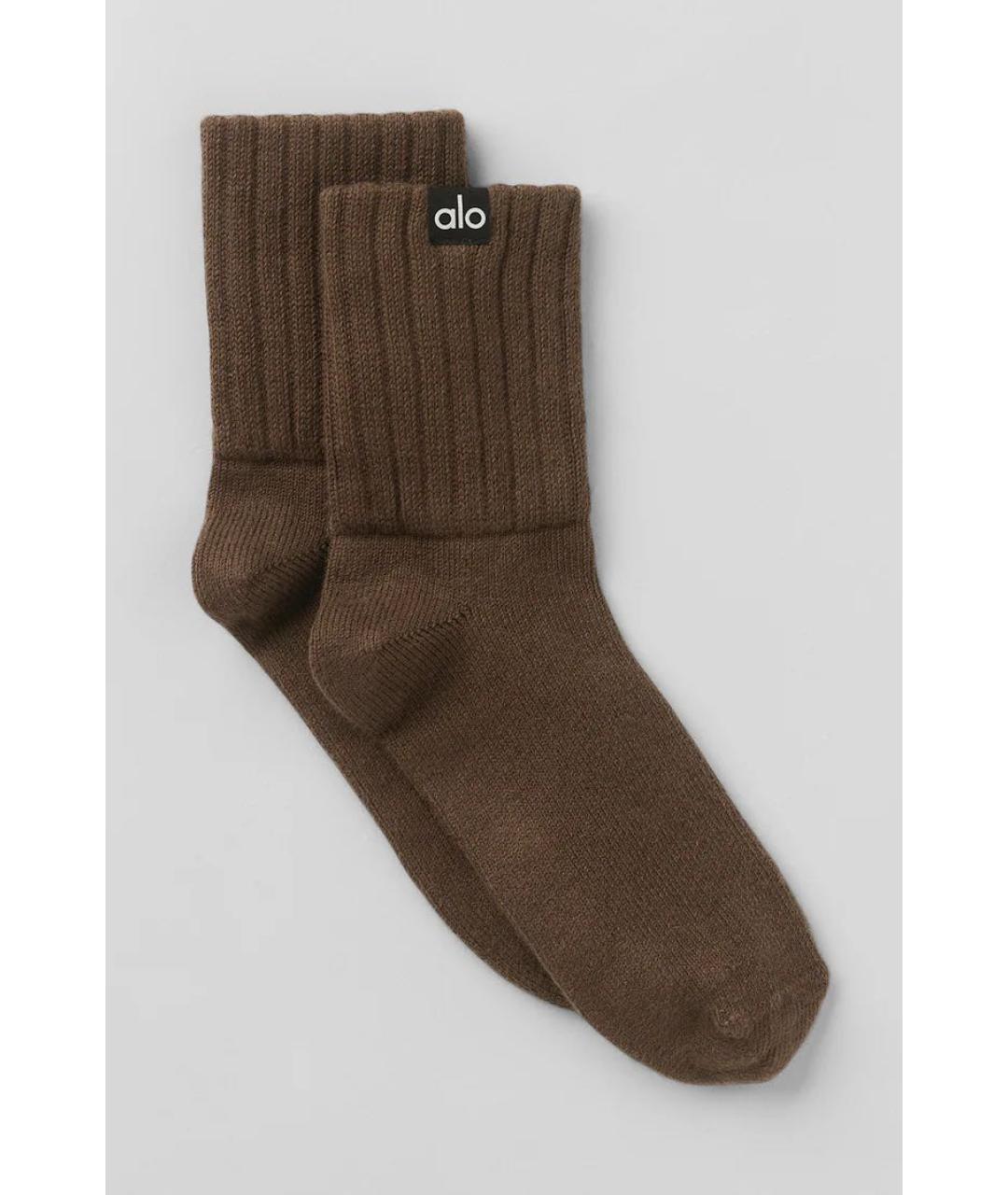 ALO YOGA Коричневые носки, чулки и колготы, фото 5
