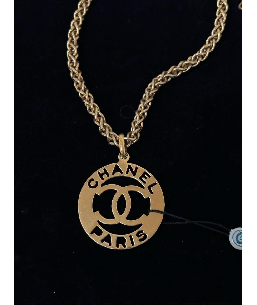 CHANEL Золотой кулон, фото 3