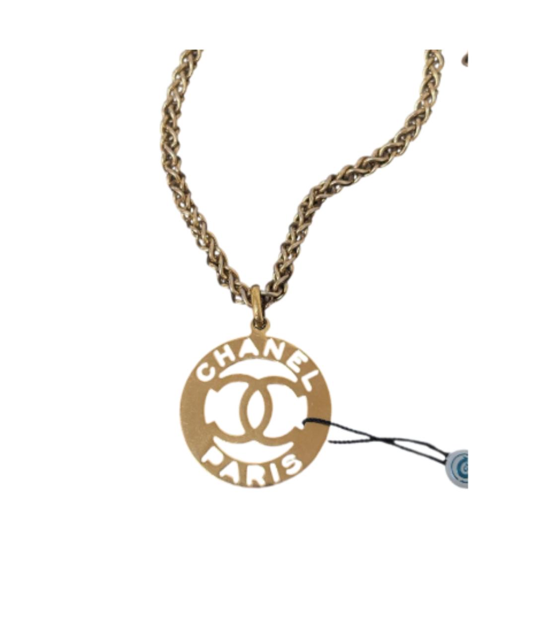 CHANEL Золотой кулон, фото 2