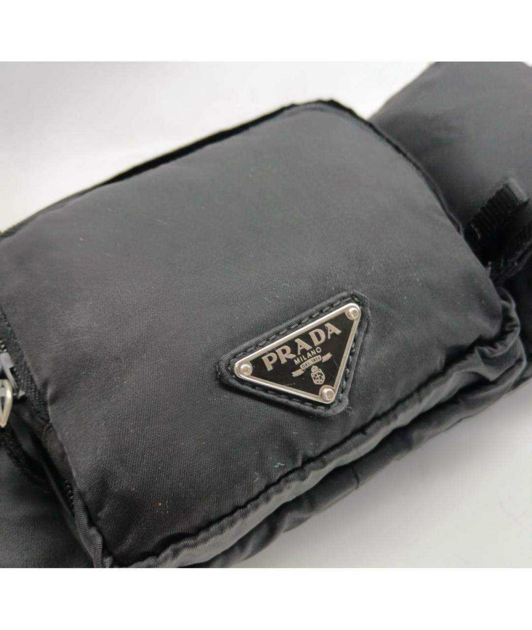 PRADA Черная поясная сумка, фото 4