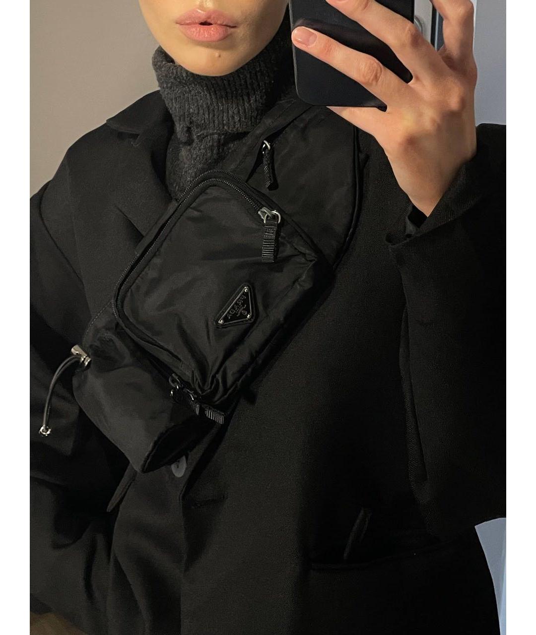 PRADA Черная поясная сумка, фото 8