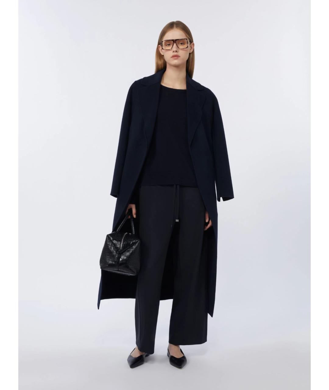 'S MAX MARA Темно-синий шерстяной джемпер / свитер, фото 2