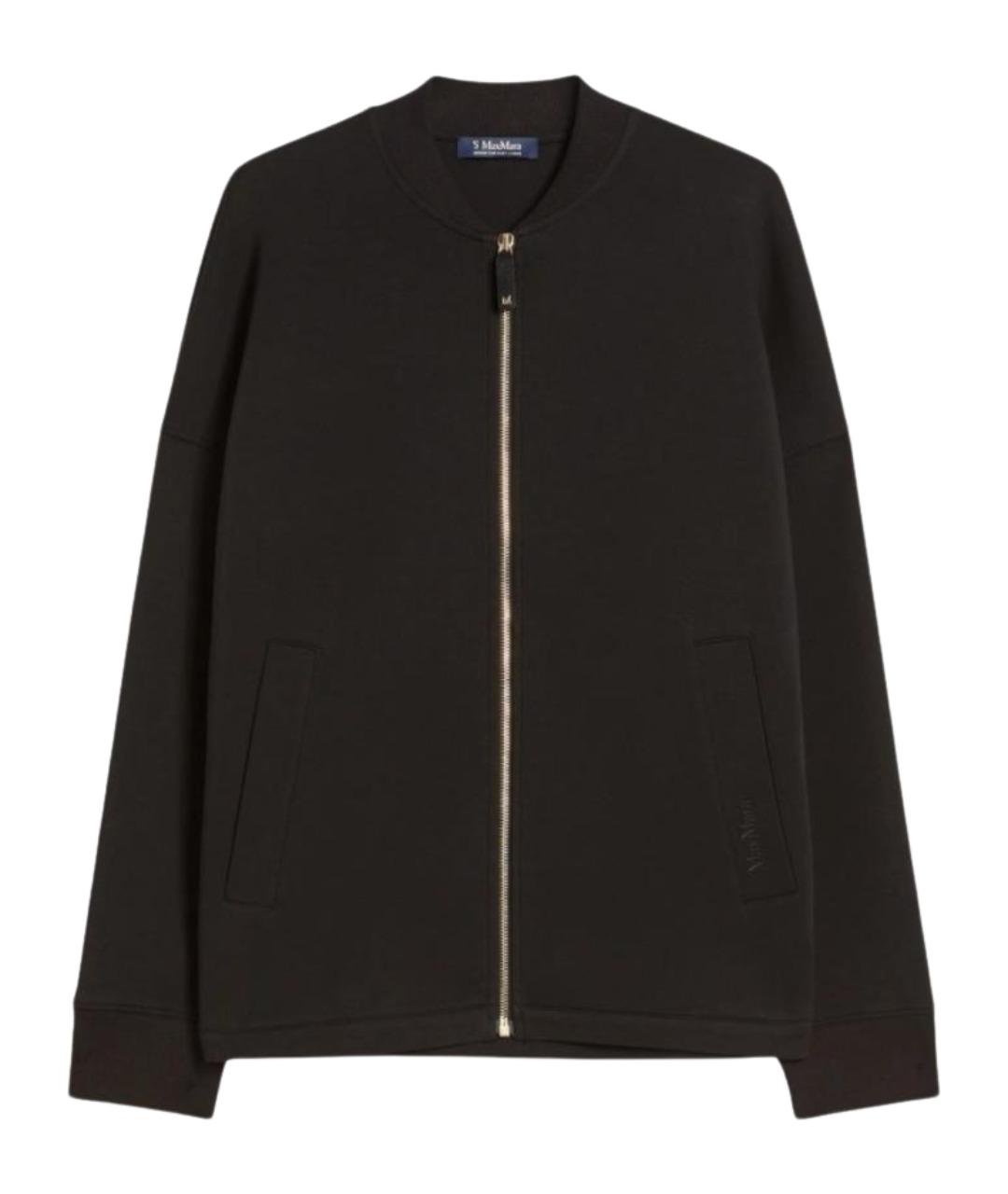 'S MAX MARA Черная хлопковая куртка, фото 1
