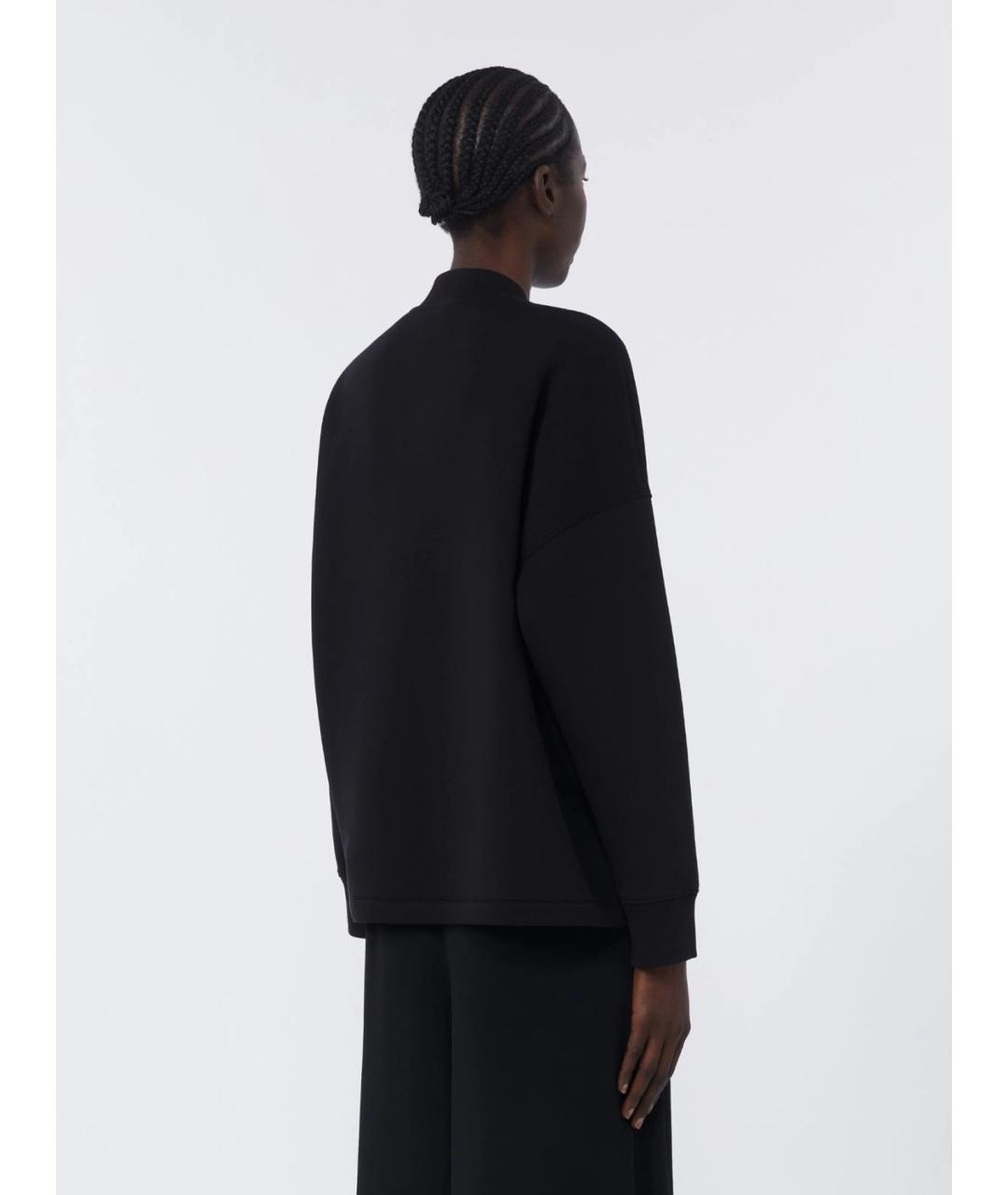 'S MAX MARA Черная хлопковая куртка, фото 3