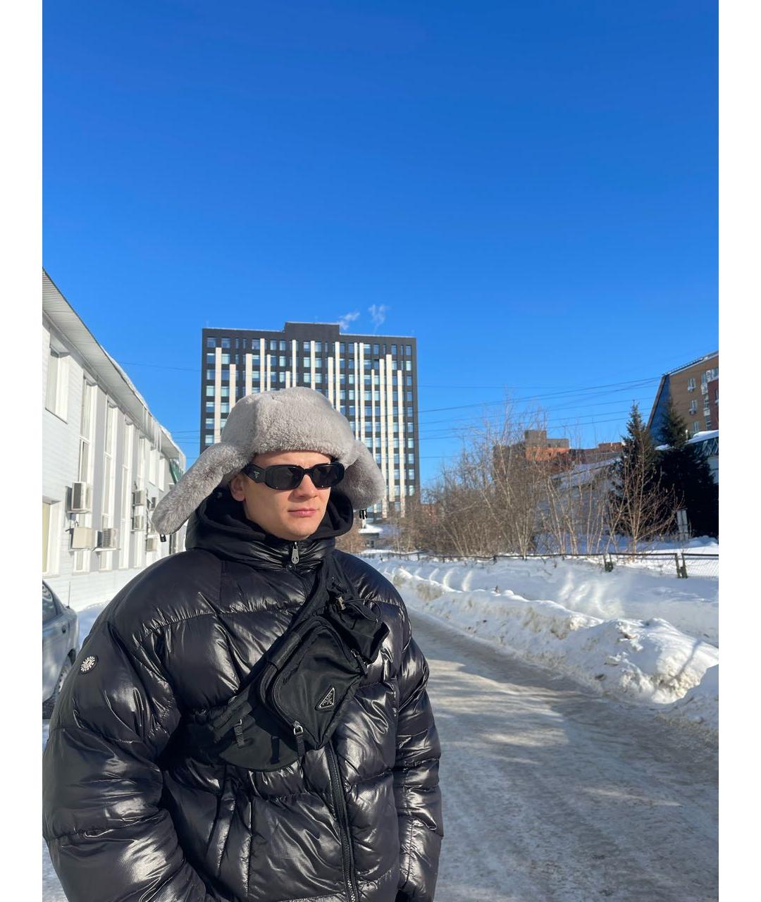 PRADA Черная поясная сумка, фото 7