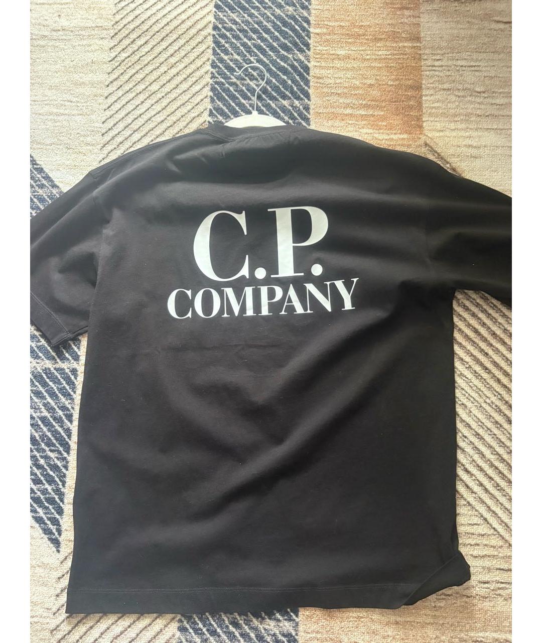 CP COMPANY Черная хлопковая футболка, фото 2