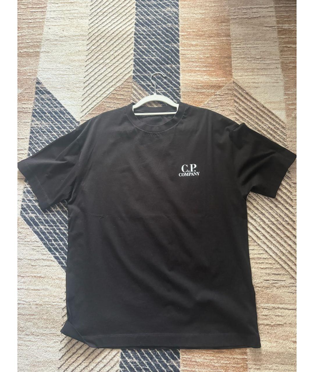 CP COMPANY Черная хлопковая футболка, фото 5