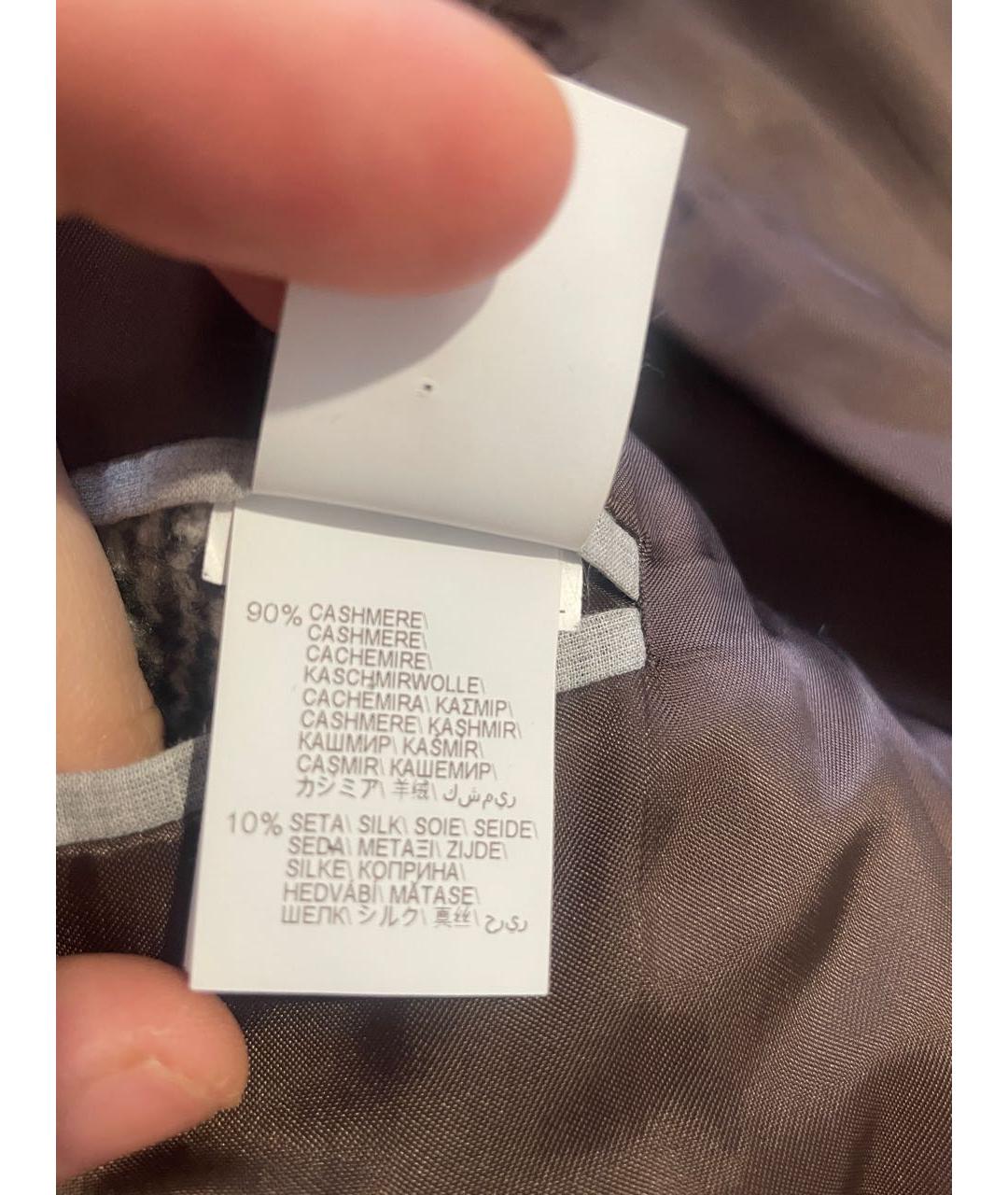 BRUNELLO CUCINELLI Серое кашемировое пальто, фото 5