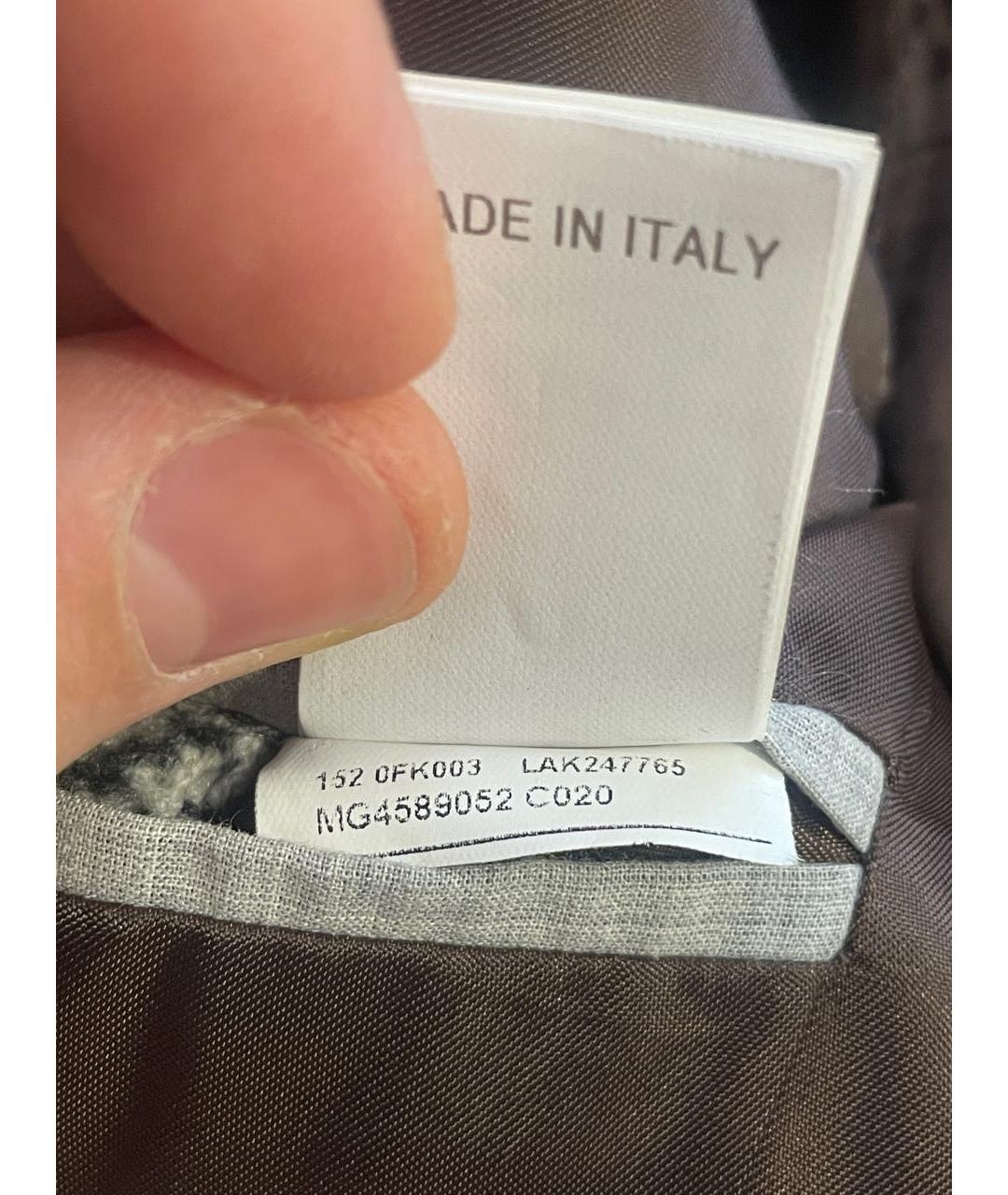 BRUNELLO CUCINELLI Серое кашемировое пальто, фото 6