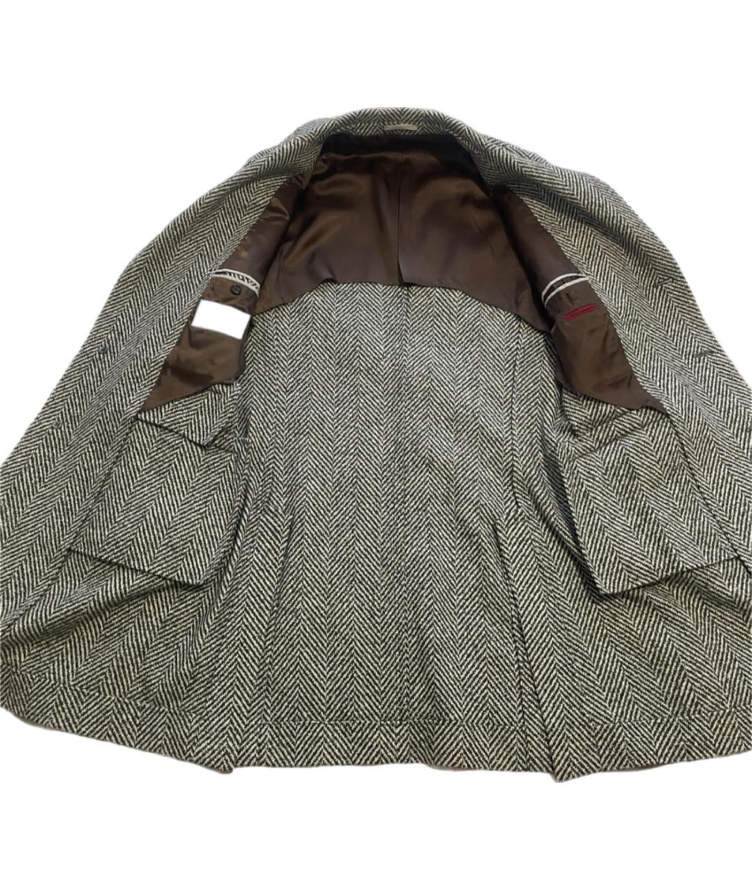 BRUNELLO CUCINELLI Серое кашемировое пальто, фото 3