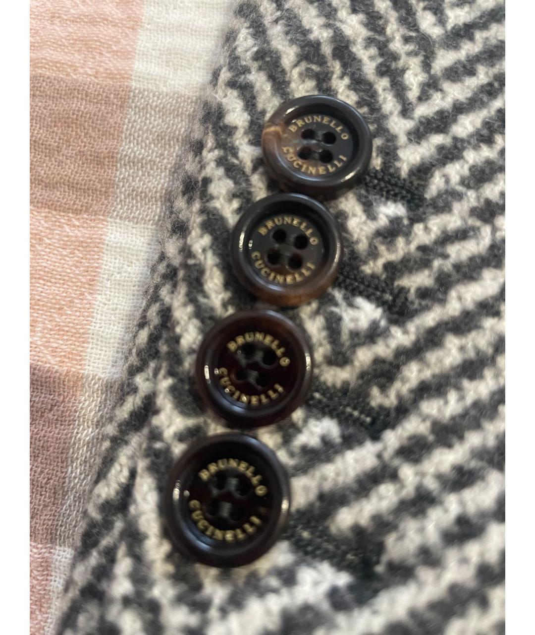 BRUNELLO CUCINELLI Серое кашемировое пальто, фото 7