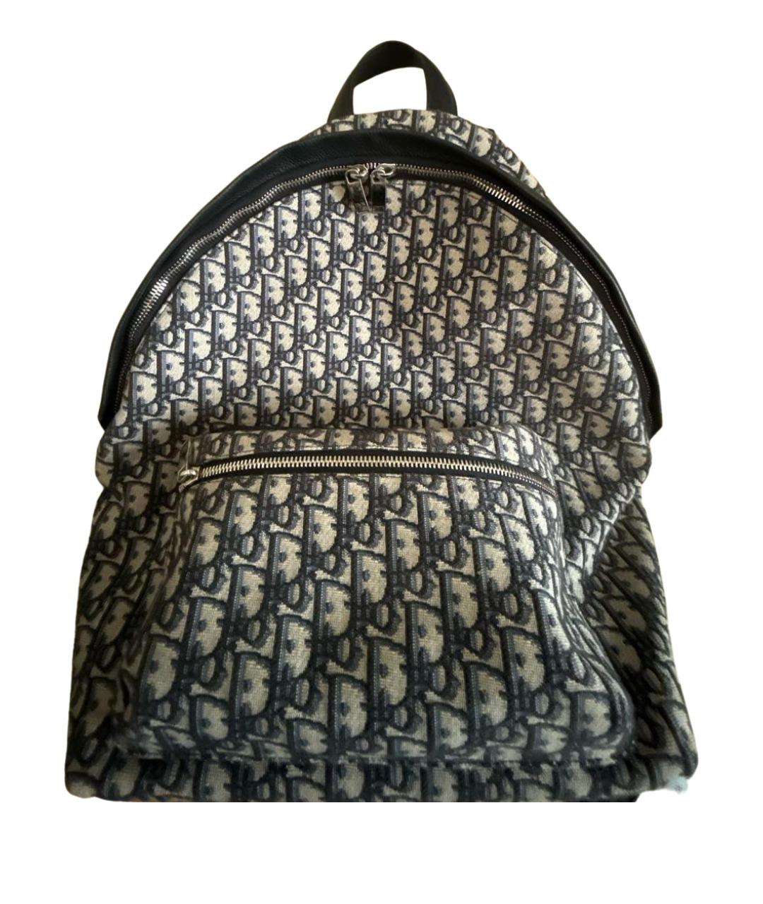 CHRISTIAN DIOR Бежевый жаккардовый рюкзак, фото 1