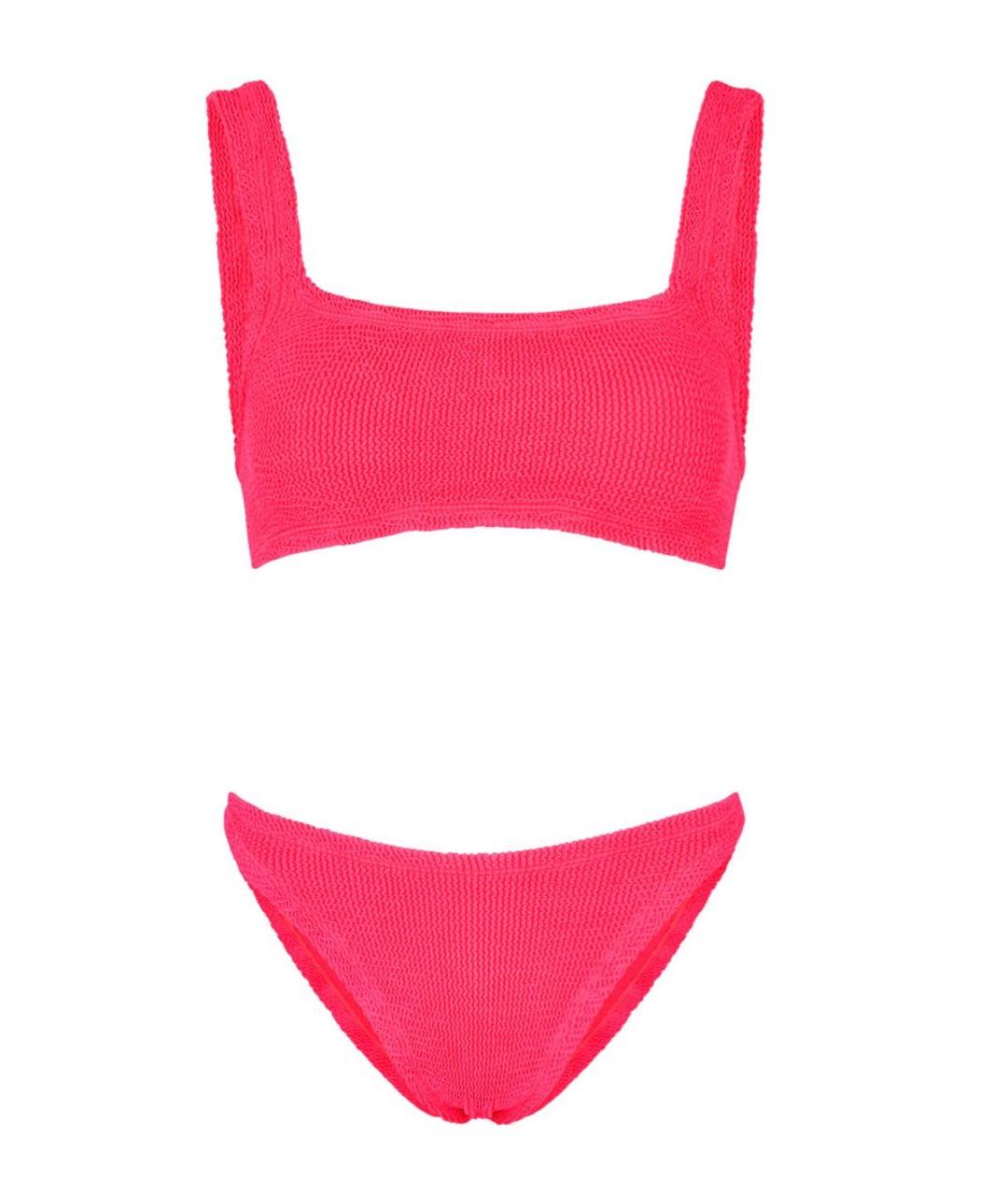 HUNZA G Фуксия полиамидовый купальник, фото 9