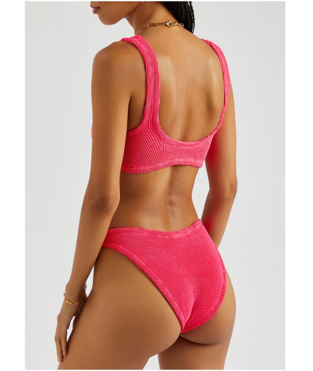 HUNZA G Фуксия полиамидовый купальник, фото 8