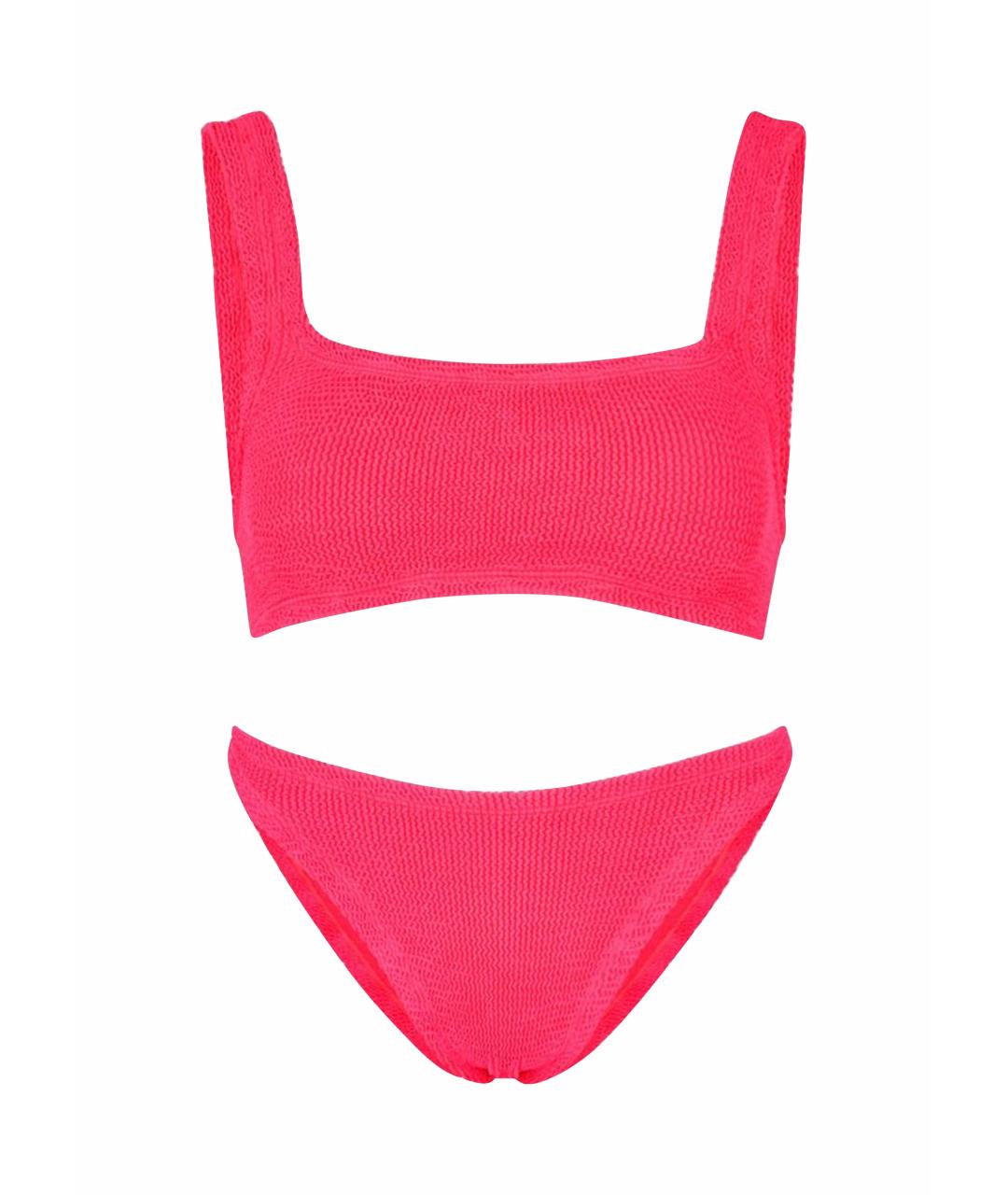 HUNZA G Фуксия полиамидовый купальник, фото 1