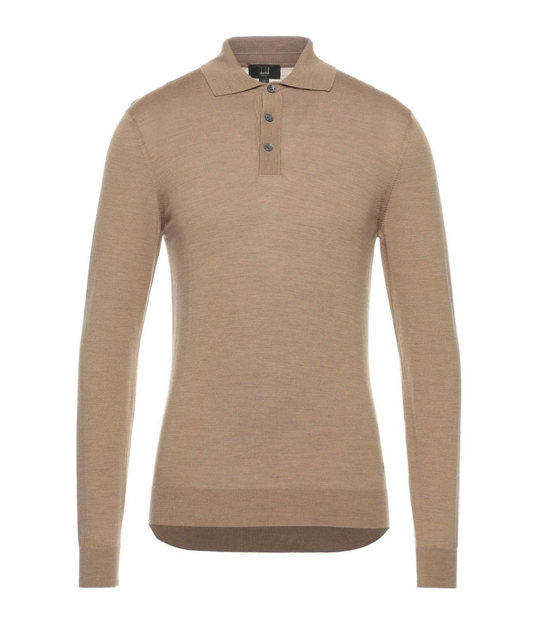 DUNHILL Бежевый шерстяной джемпер / свитер, фото 1