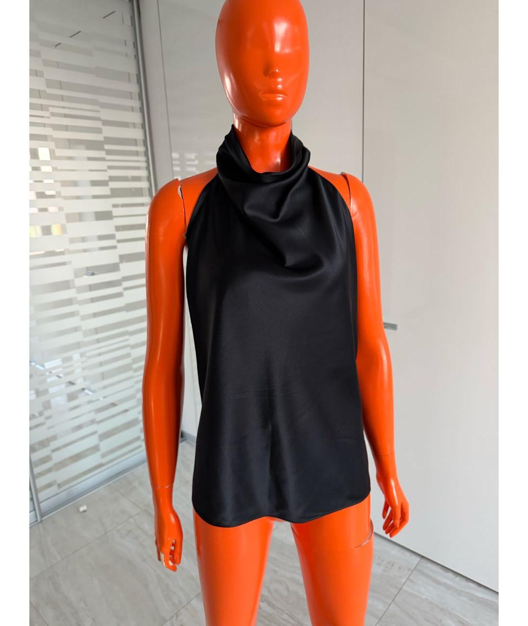 ARMARIUM Черная шелковая блузы, фото 5