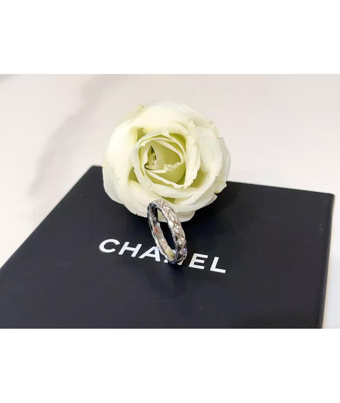 CHANEL Серебряное кольцо из белого золота, фото 3
