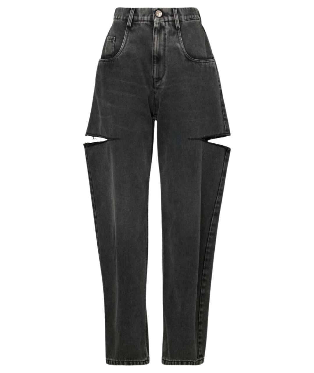 MAISON MARGIELA Серые хлопковые прямые джинсы, фото 1