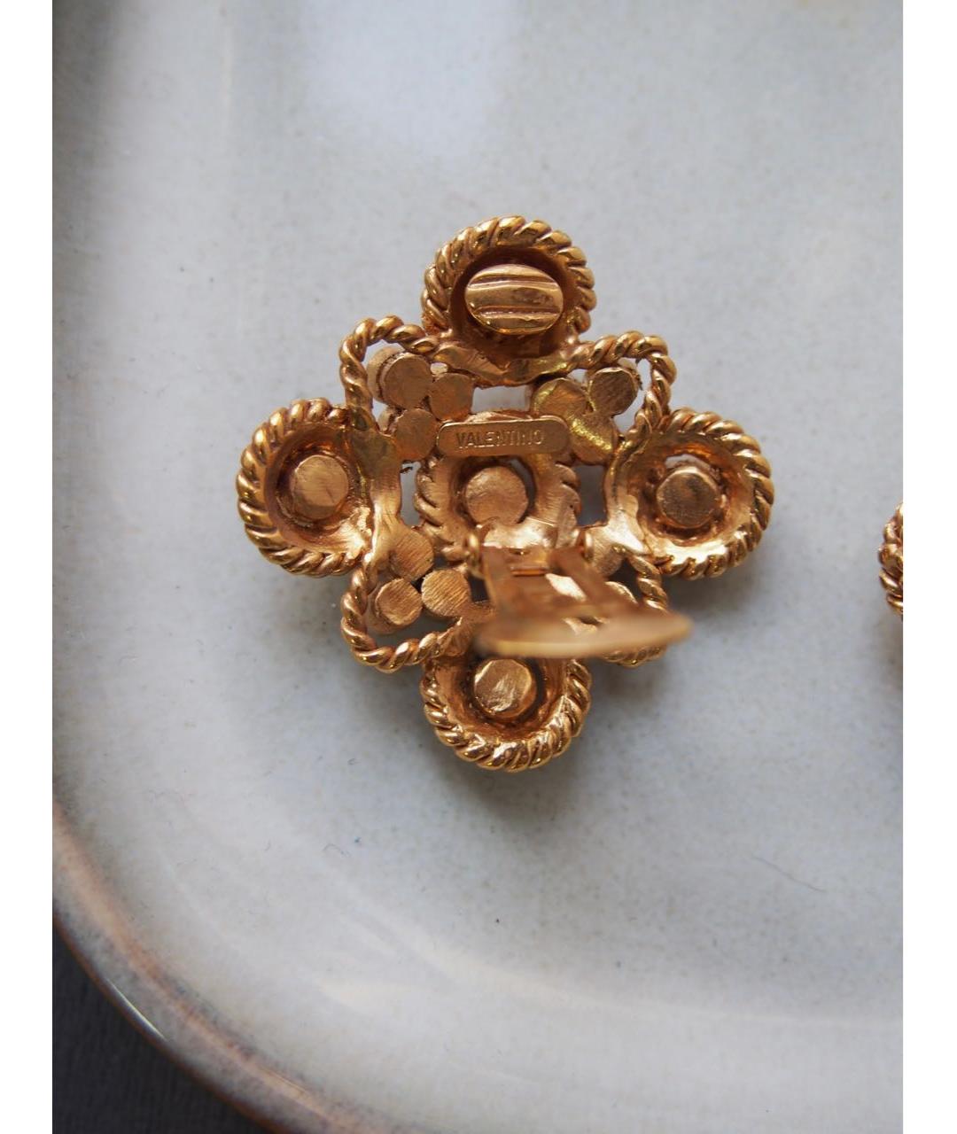 VALENTINO Золотые клипсы, фото 2