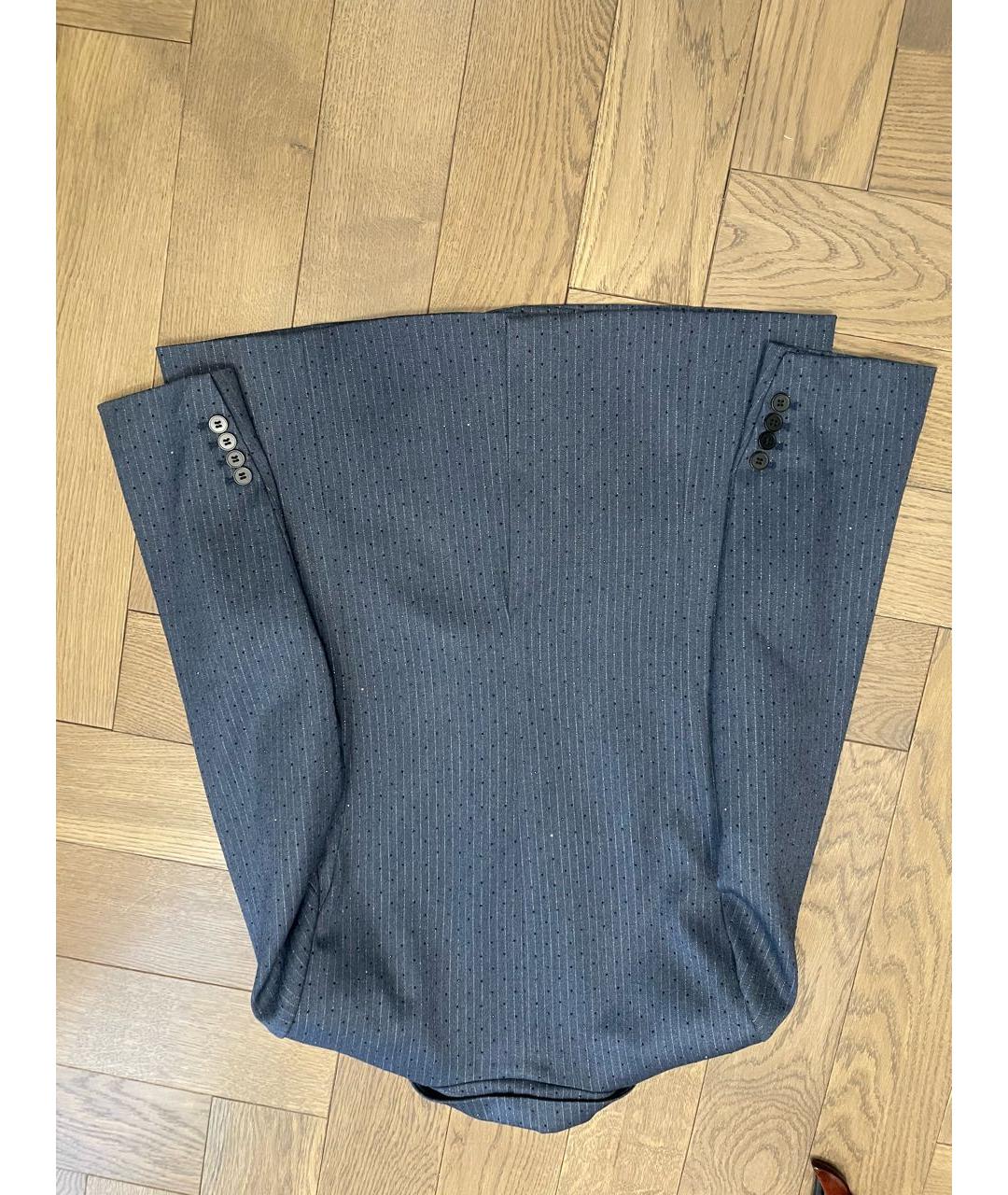 MAJE Темно-синий вискозный жакет/пиджак, фото 3