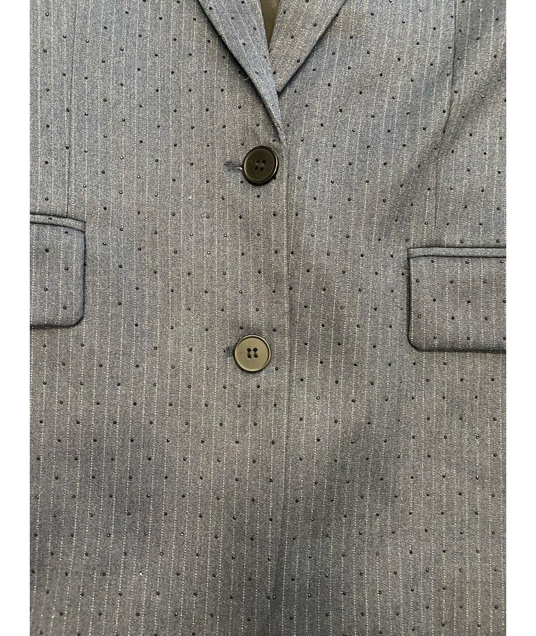 MAJE Темно-синий вискозный жакет/пиджак, фото 5