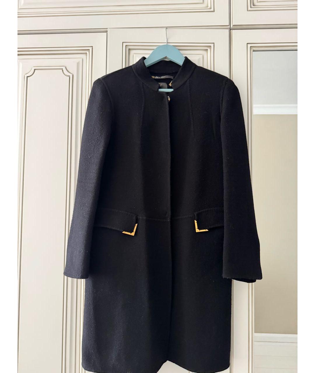 FENDI Черное шерстяное пальто, фото 6
