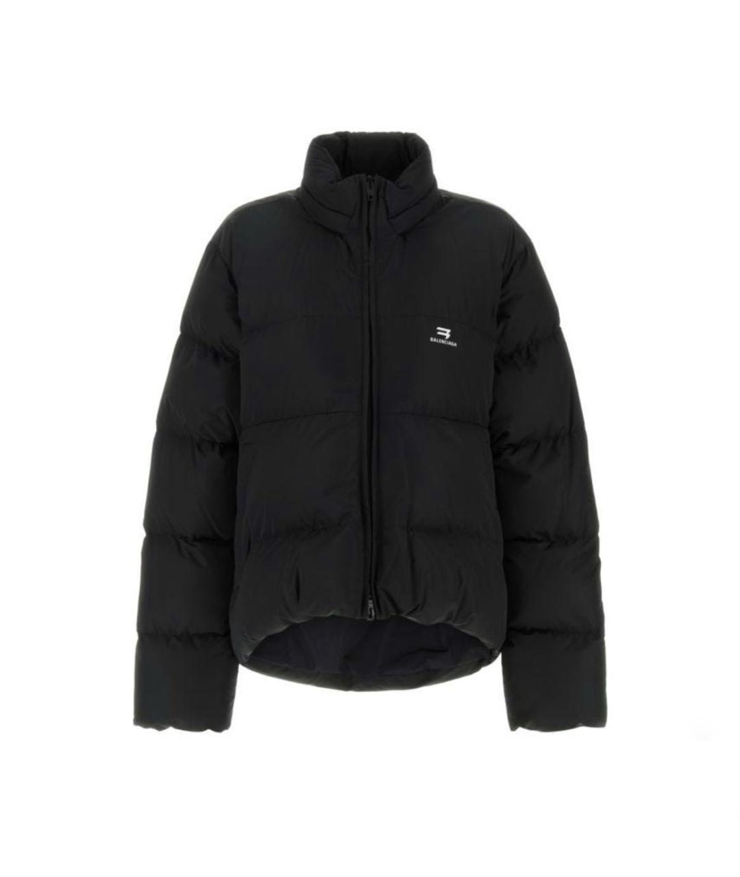 BALENCIAGA Черный полиэстеровый пуховик, фото 1