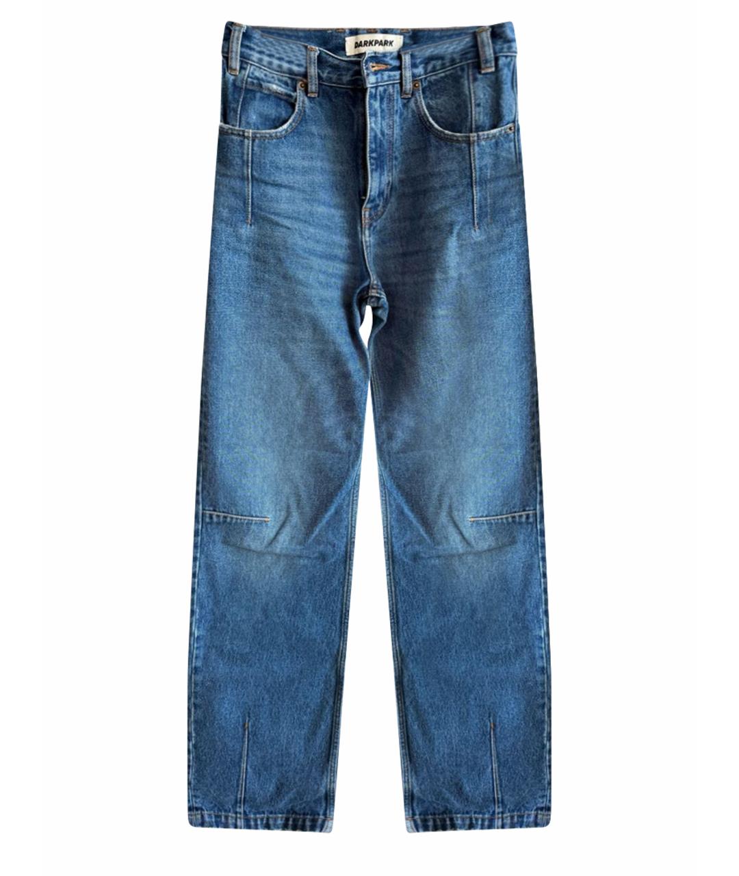 DARKPARK Синие хлопковые прямые джинсы, фото 1