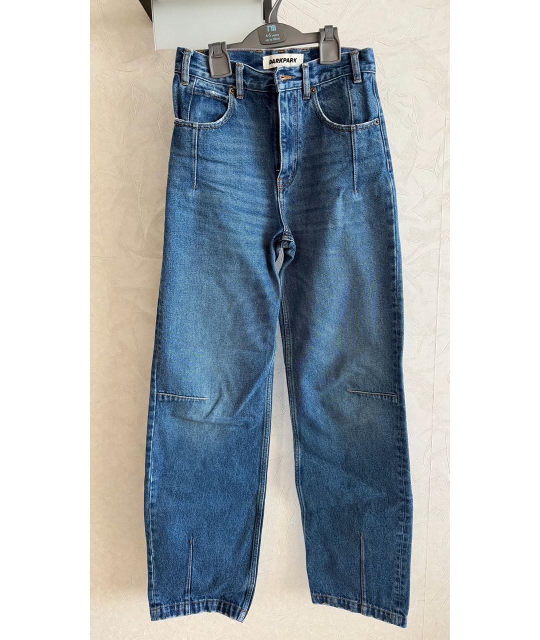 DARKPARK Синие хлопковые прямые джинсы, фото 6