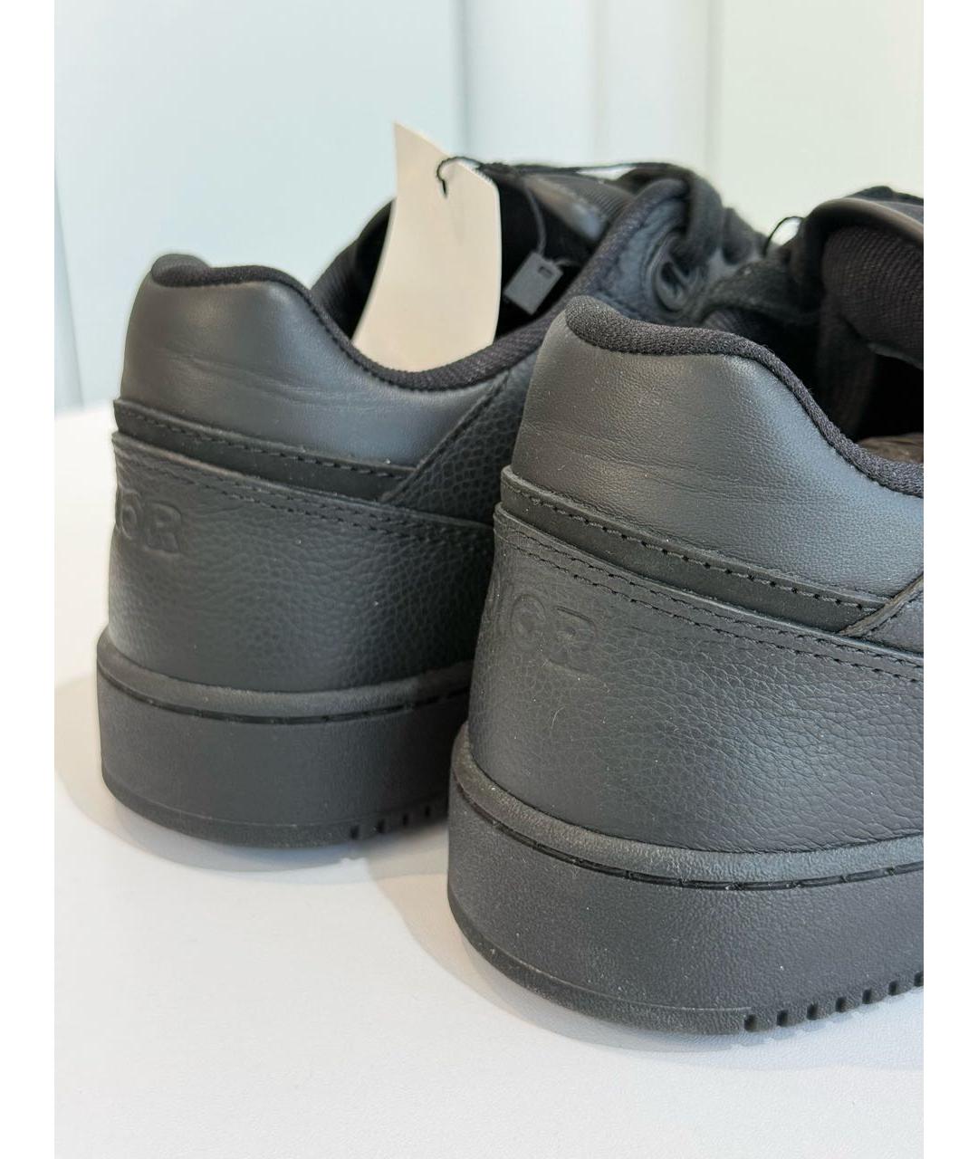 CHRISTIAN DIOR Черные кожаные низкие кроссовки / кеды, фото 6
