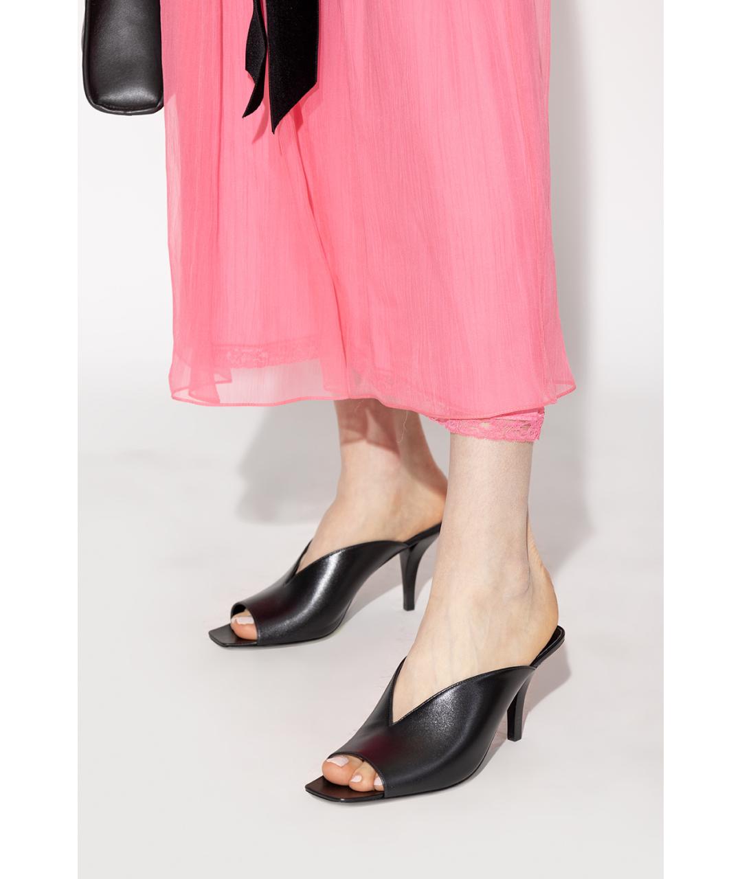 GUCCI Черные кожаные мюли, фото 5