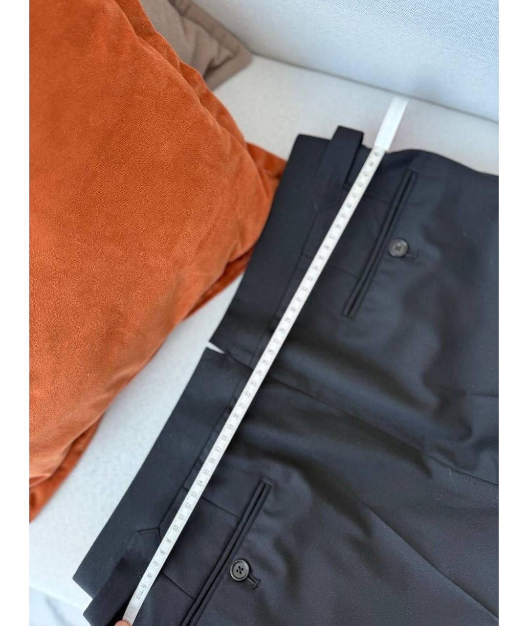 TOM FORD Черные шерстяные классические брюки, фото 5