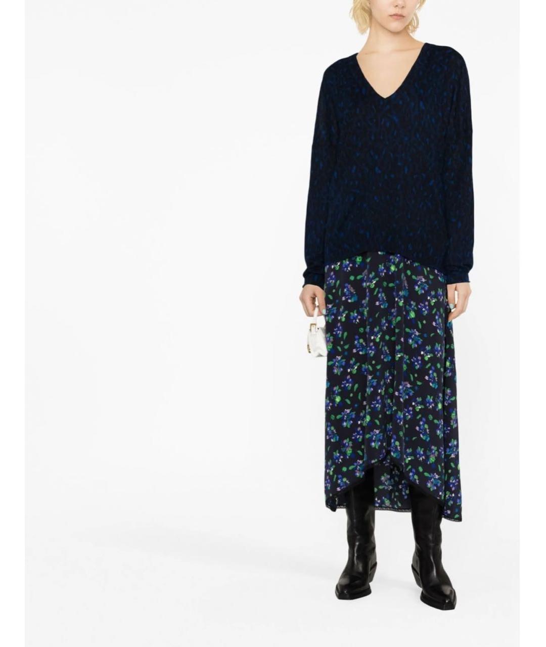 ZADIG & VOLTAIRE Темно-синий кашемировый джемпер / свитер, фото 2