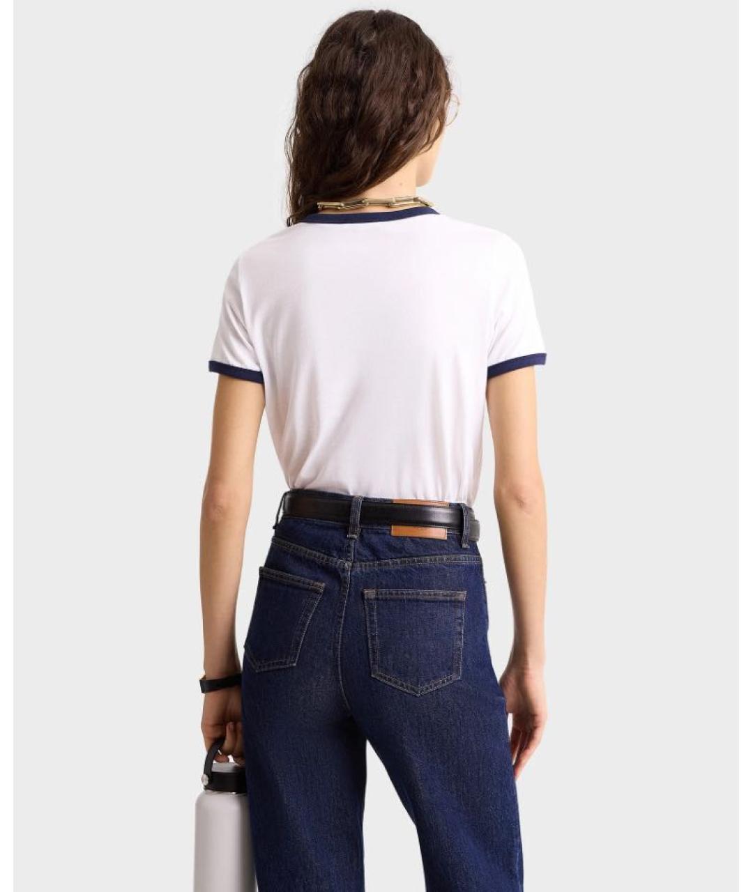 SPORTY AND RICH Белая хлопковая футболка, фото 7